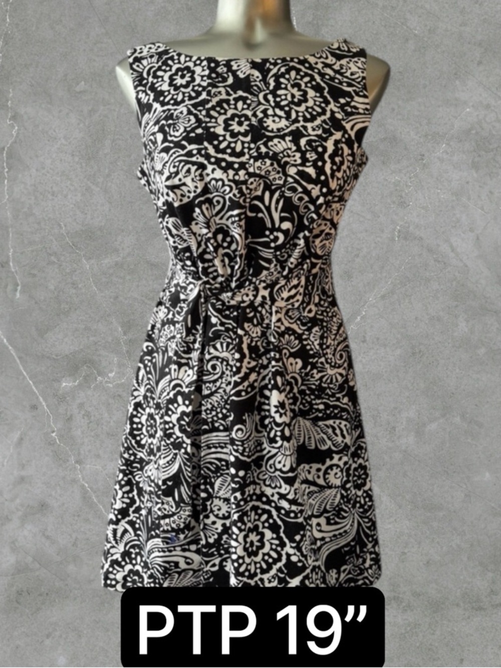 2 for $30 💟Kim Rogers Black and White Floral Dress